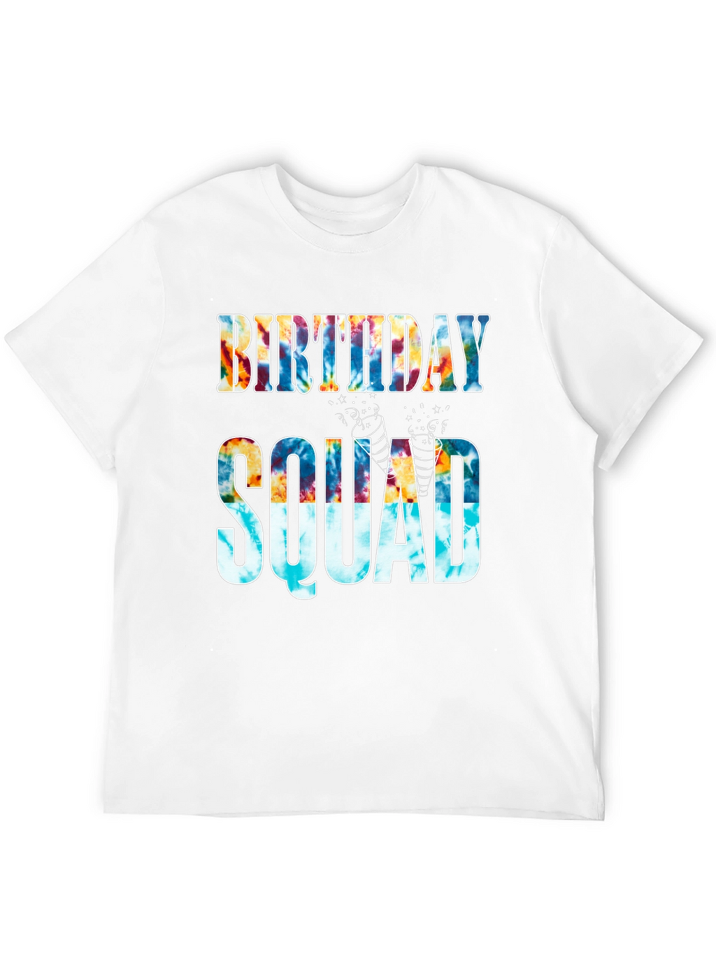 Birthday Squad Tie-Dye Graphic Tee