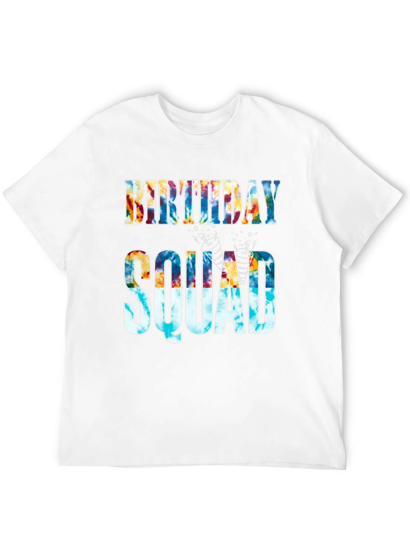 Birthday Squad Tie-Dye Graphic Tee