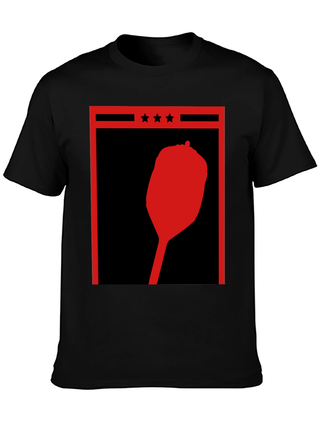 Retro Red Pepper Silhouette Graphic Tee