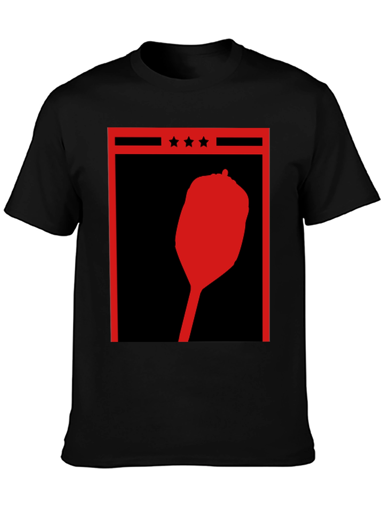 Retro Red Pepper Silhouette Graphic Tee