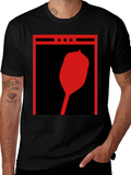 Retro Red Pepper Silhouette Graphic Tee