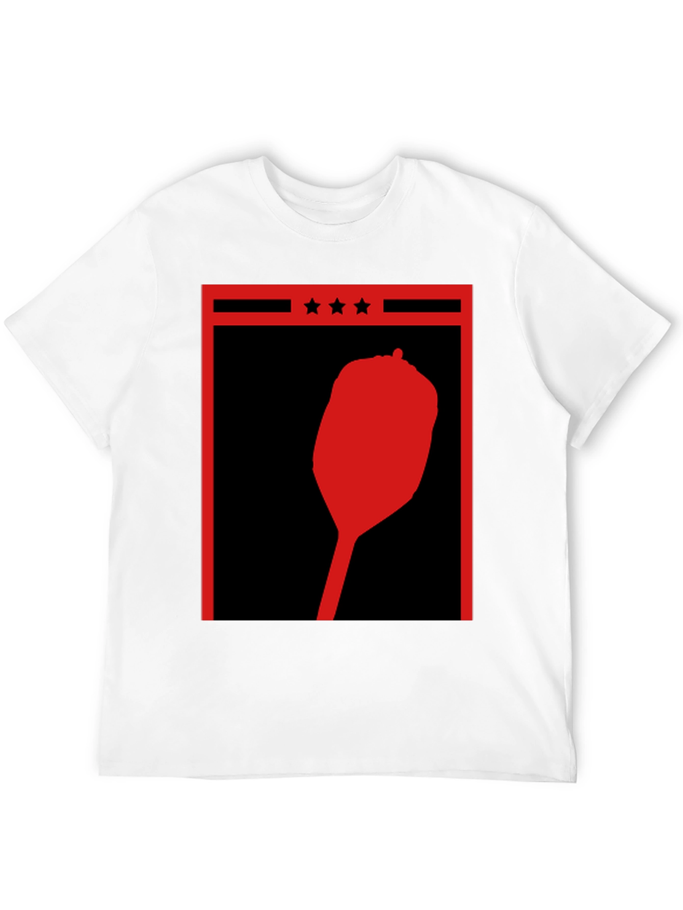 Retro Red Pepper Silhouette Graphic Tee