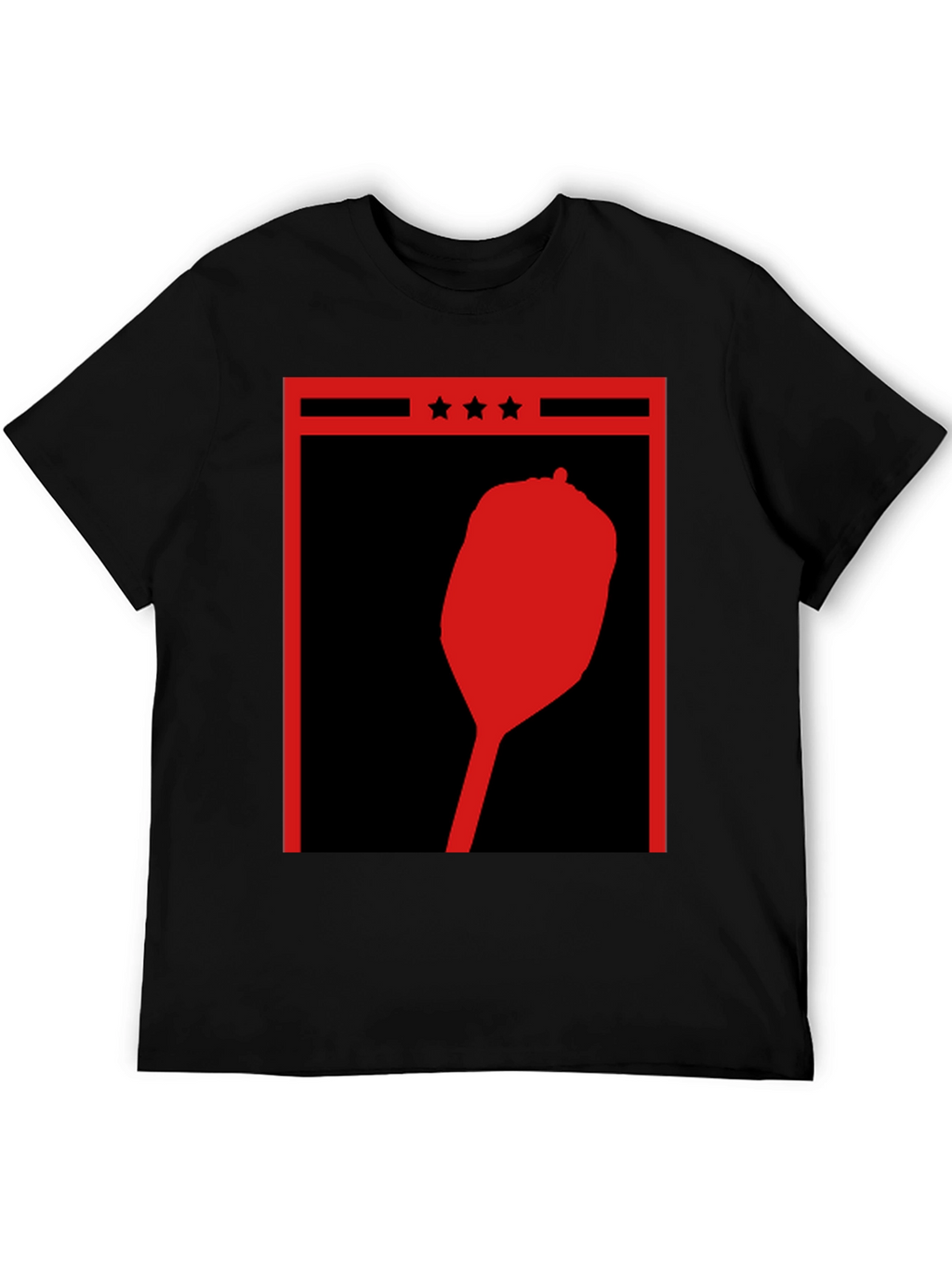 Retro Red Pepper Silhouette Graphic Tee