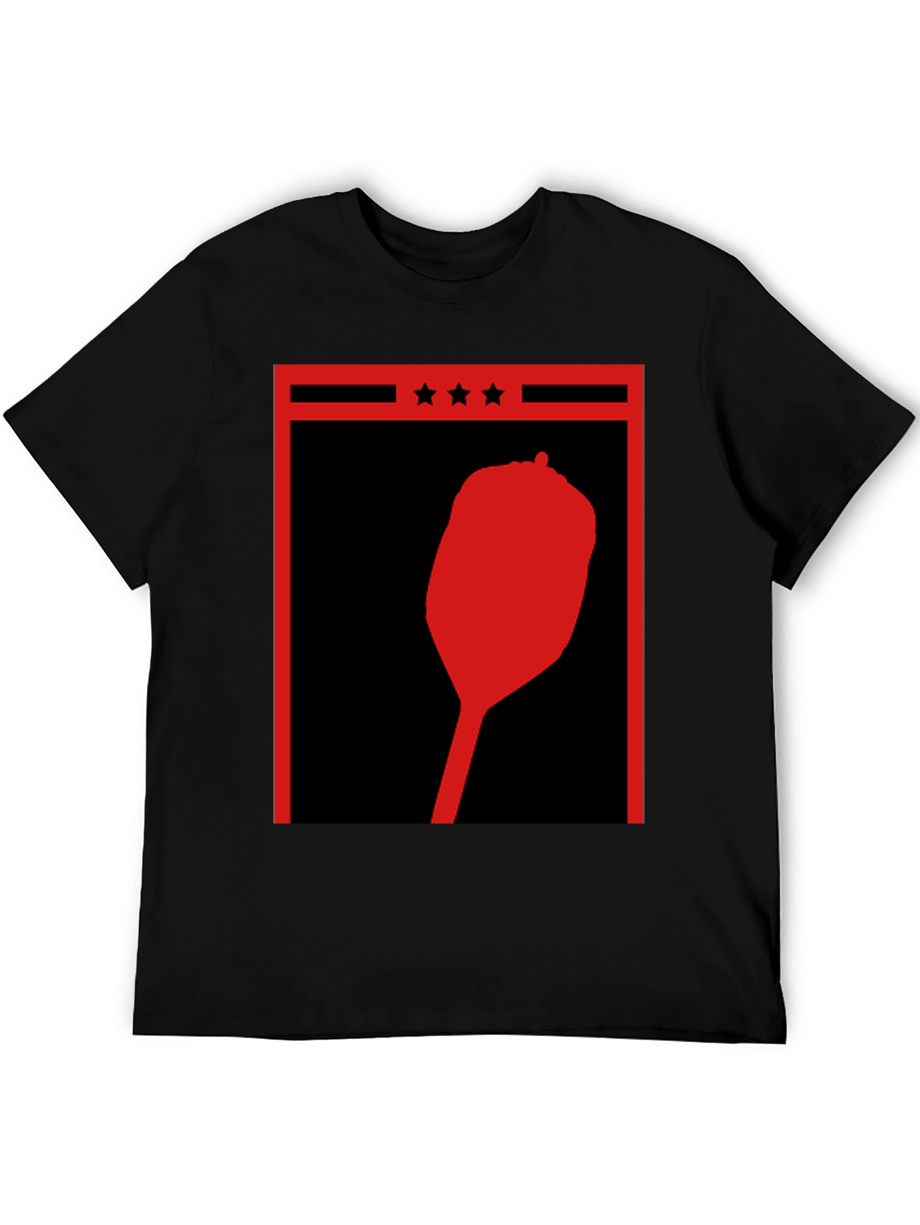 Retro Red Pepper Silhouette Graphic Tee