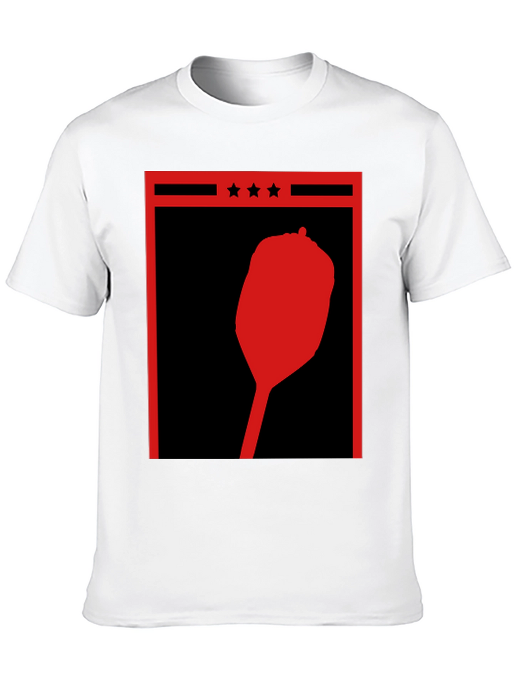 Retro Red Pepper Silhouette Graphic Tee