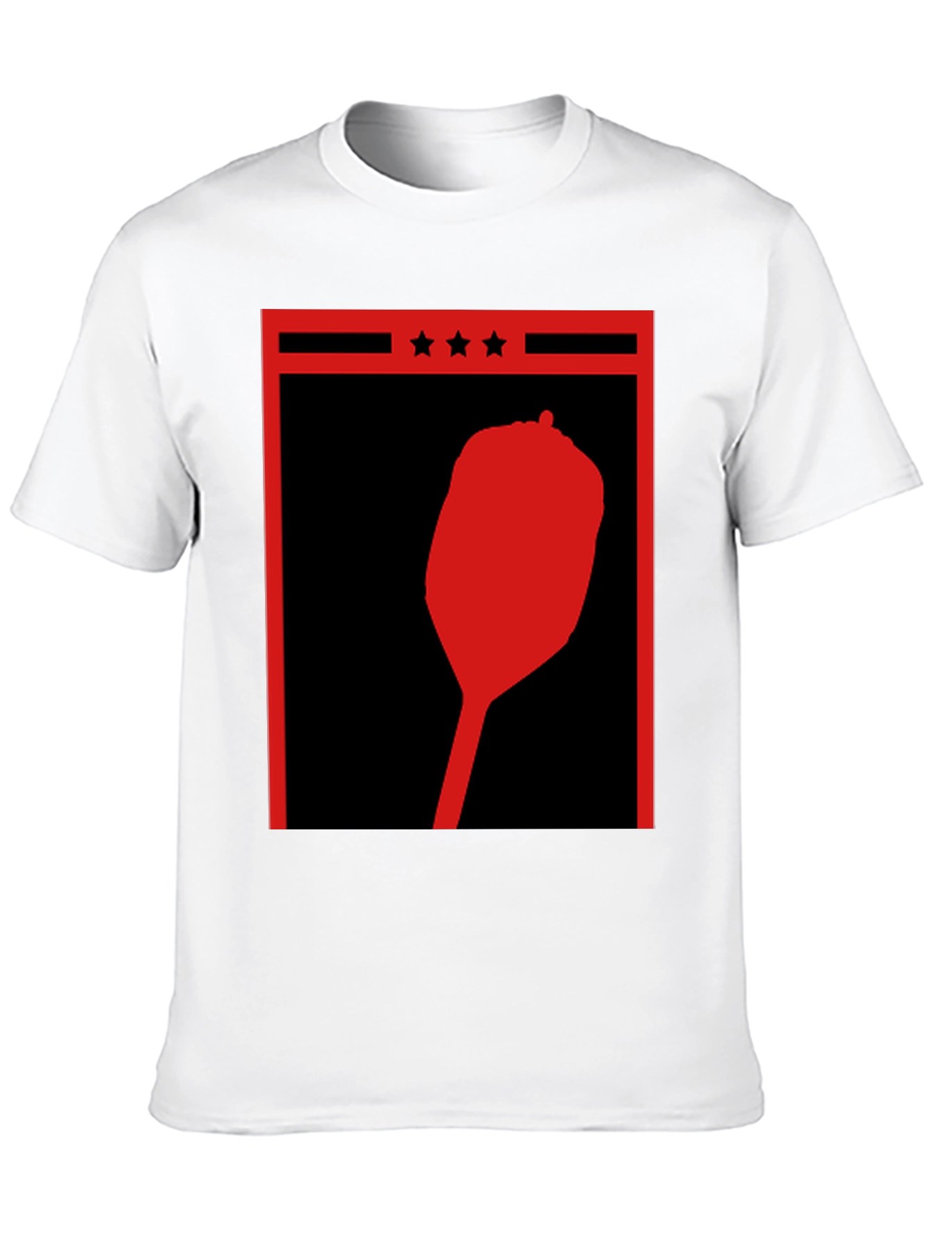 Retro Red Pepper Silhouette Graphic Tee