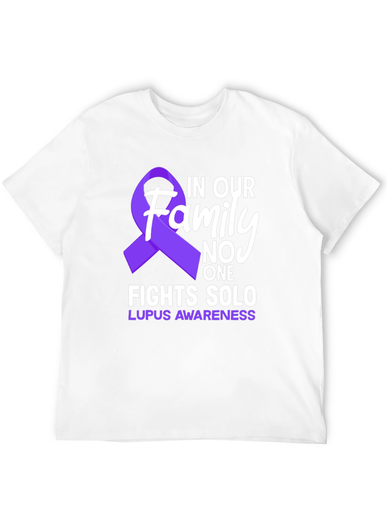 Lupus Awareness T-Shirt - Family Fights Solo