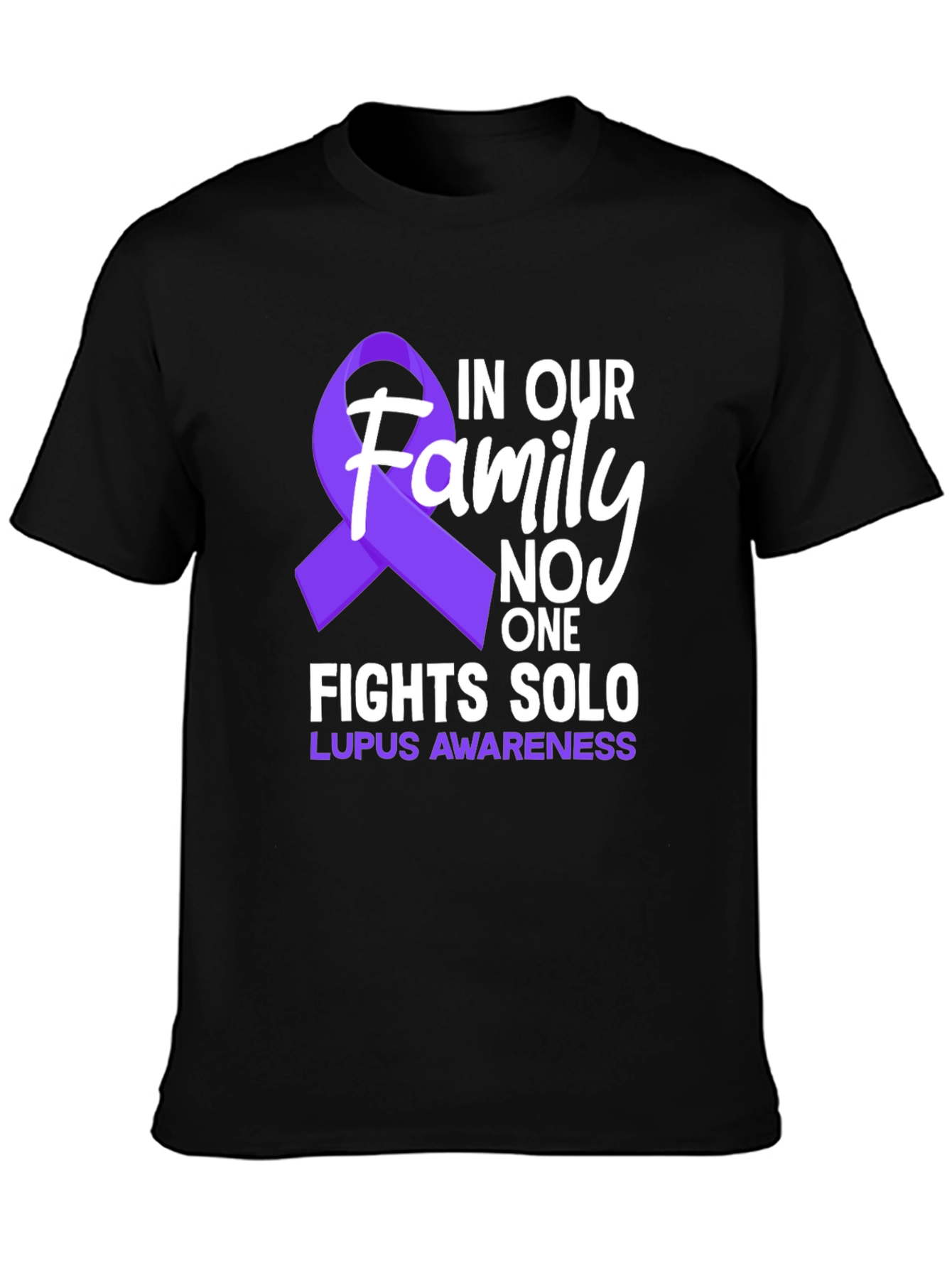 Lupus Awareness T-Shirt - Family Fights Solo