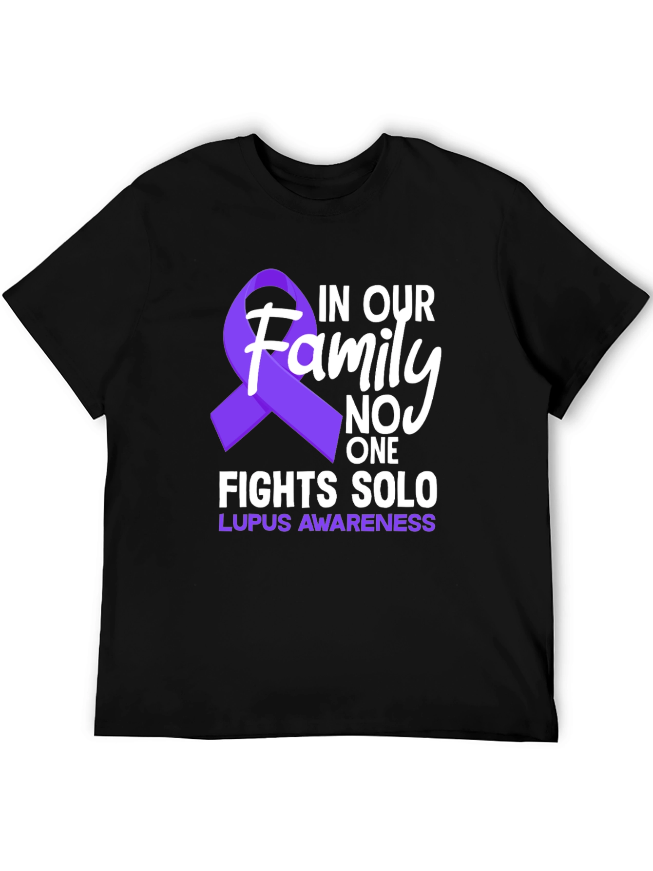 Lupus Awareness T-Shirt - Family Fights Solo