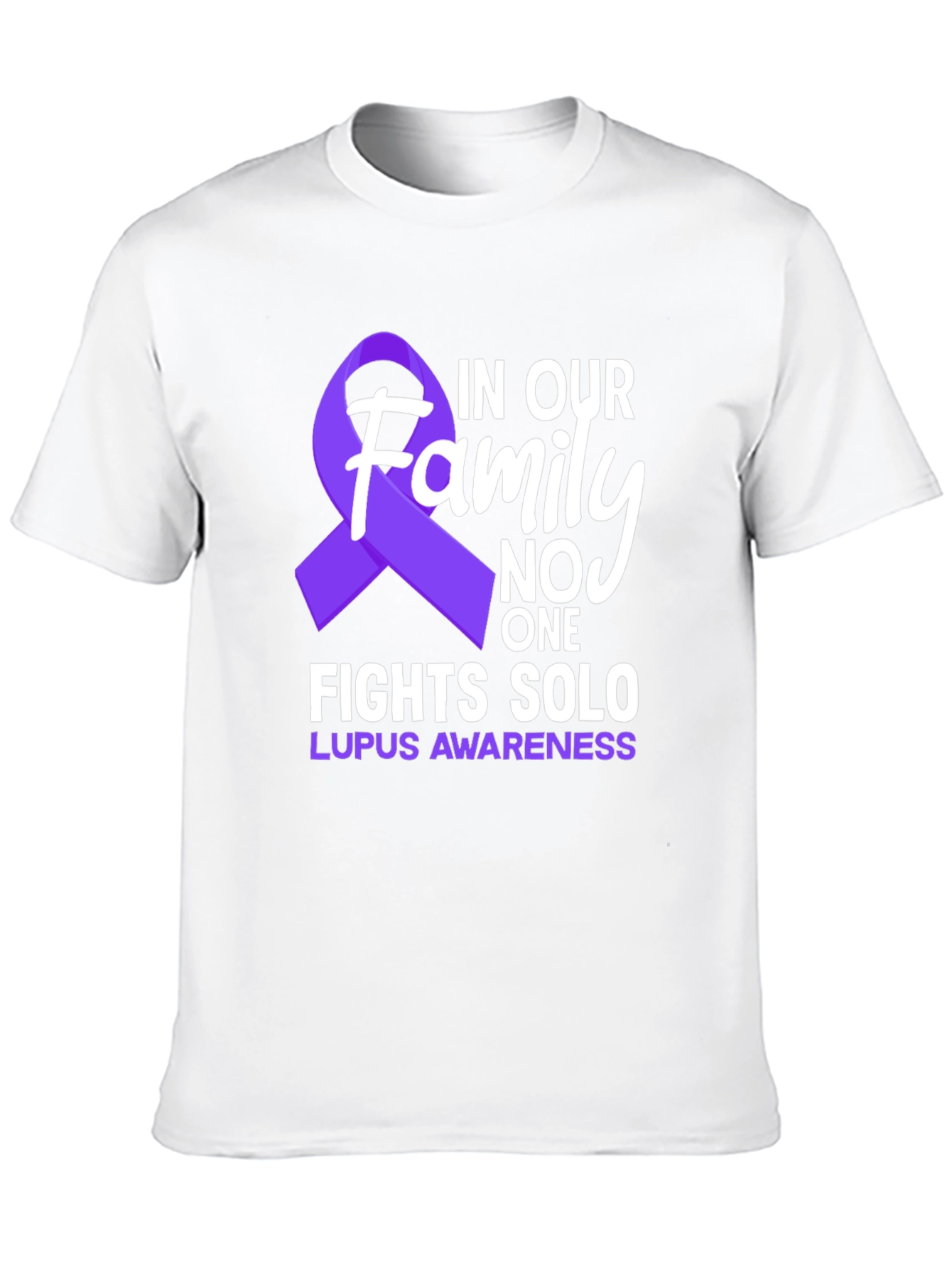 Lupus Awareness T-Shirt - Family Fights Solo