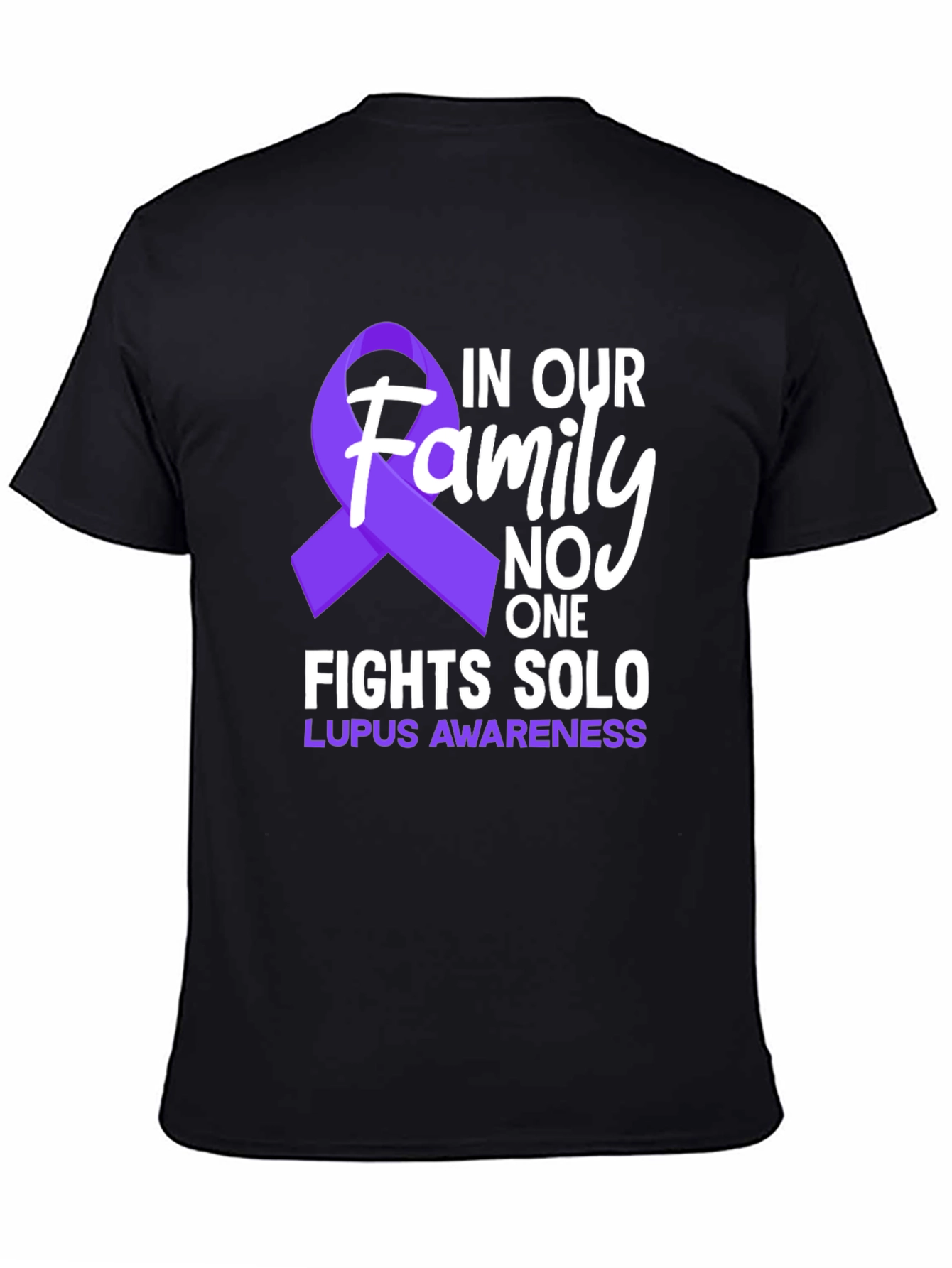 Lupus Awareness T-Shirt - Family Fights Solo