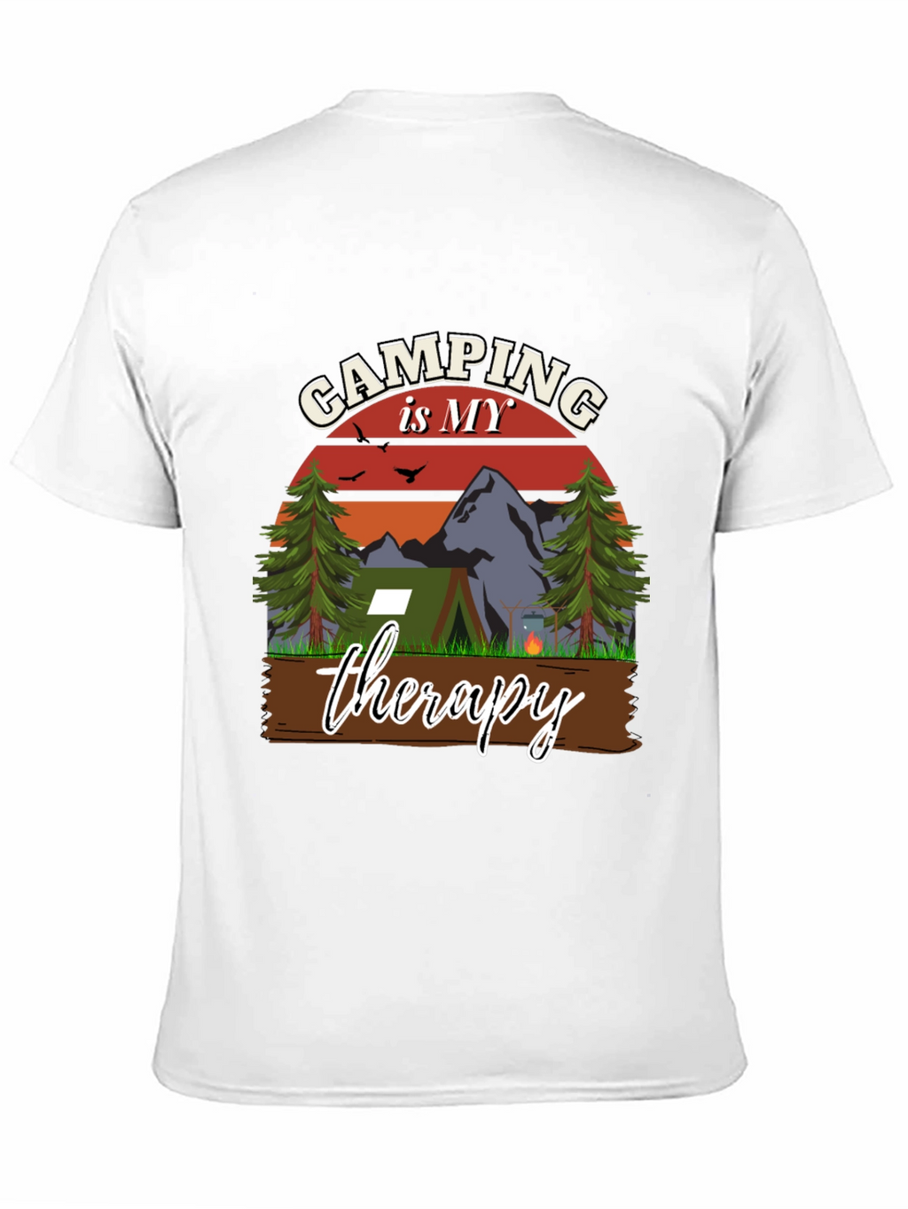 Camping is My Therapy Graphic T-Shirt