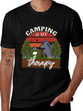 Camping is My Therapy Graphic T-Shirt