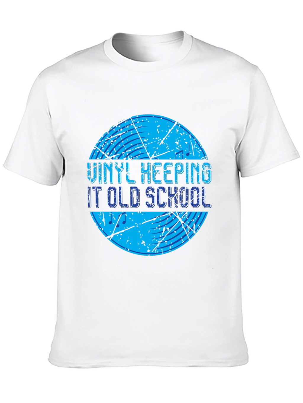 Vinyl Keeping It Old School Black T-Shirt