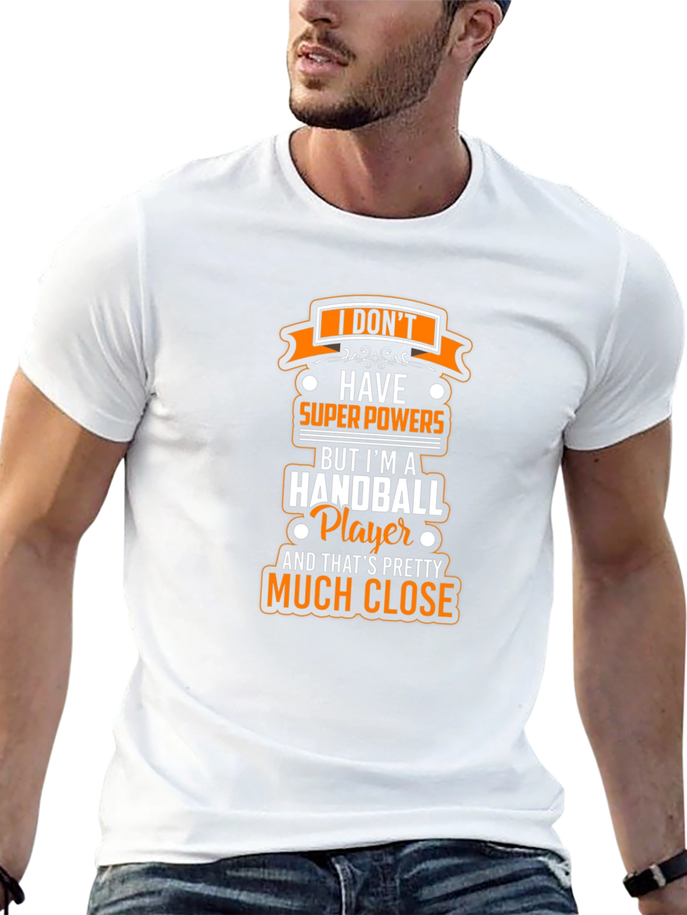Handball Player Superpowers Graphic Tee