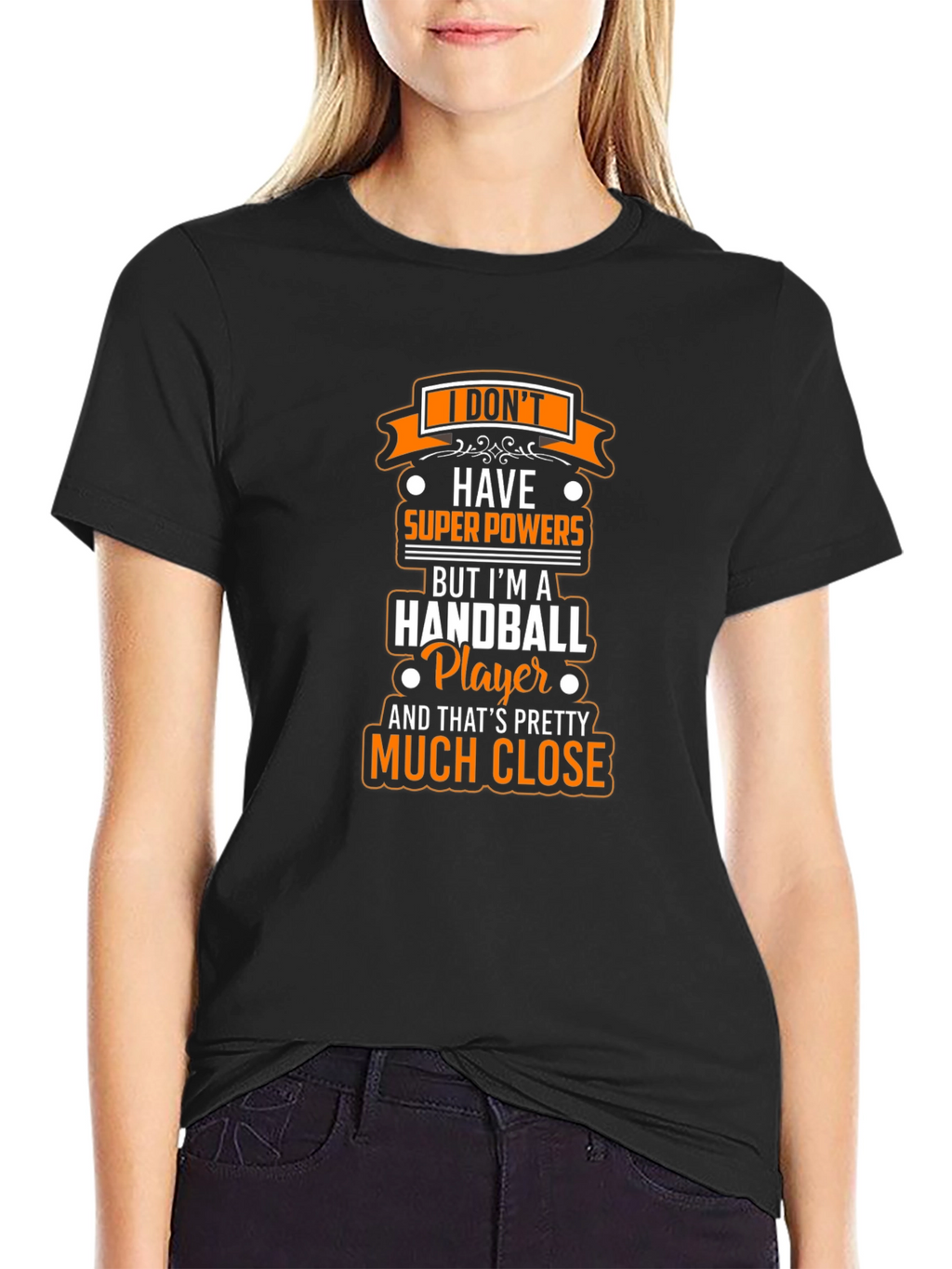 Handball Player Superpowers Graphic Tee
