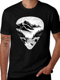 Mountain River Graphic Tee - Nature Inspired T-Shirt
