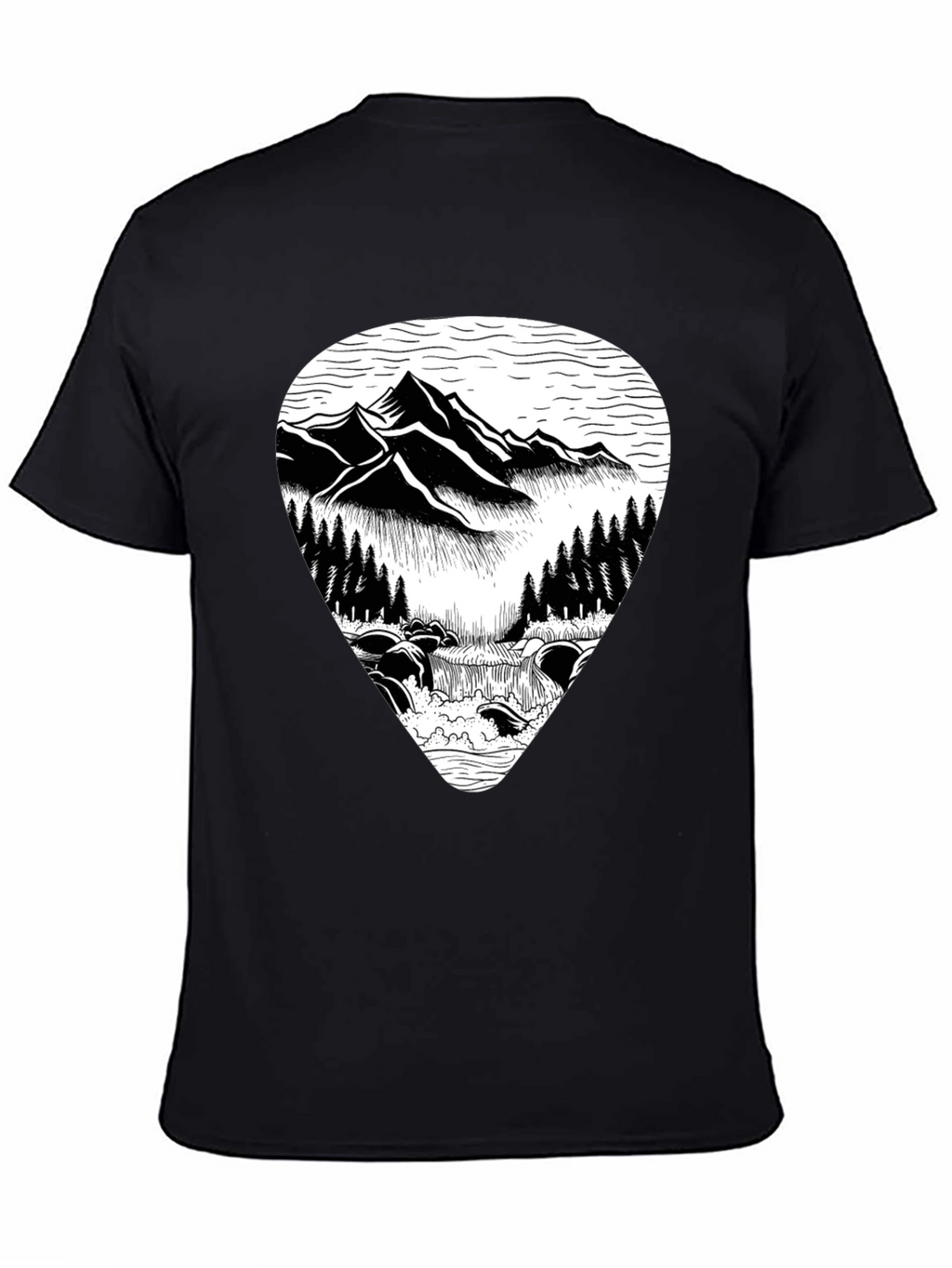 Mountain River Graphic Tee - Nature Inspired T-Shirt