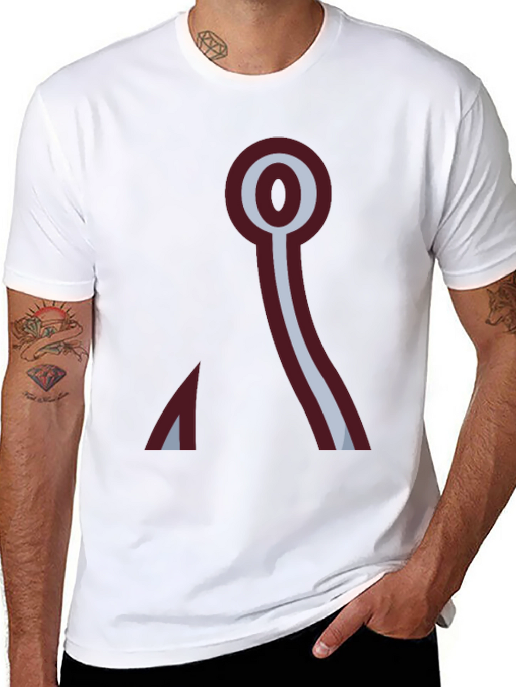 Abstract Symbol Graphic Print T-Shirt
