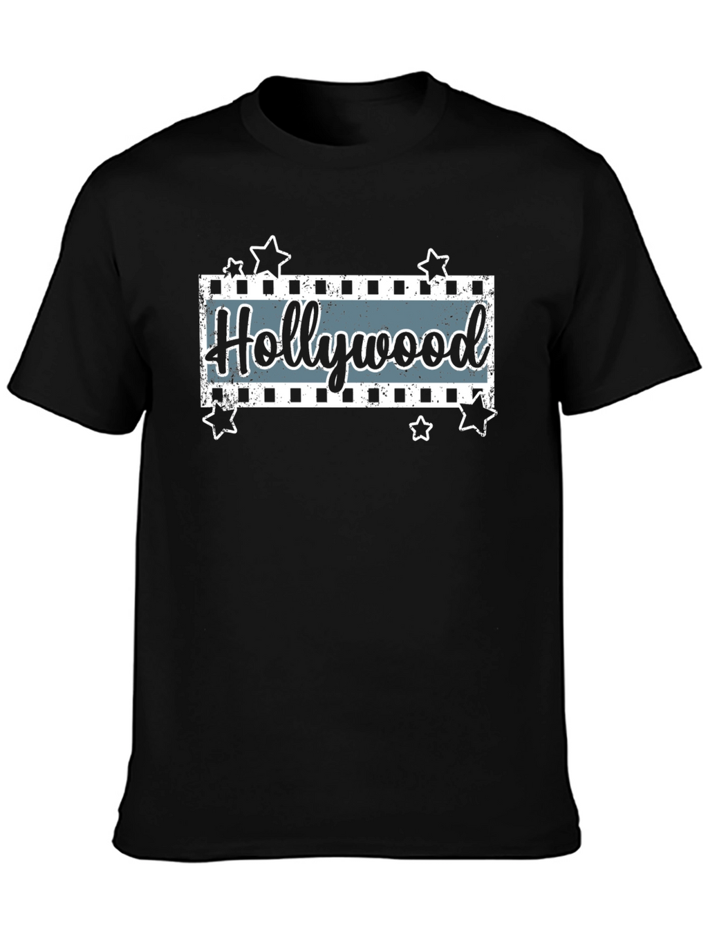 Hollywood Movie Stars Black T-Shirt