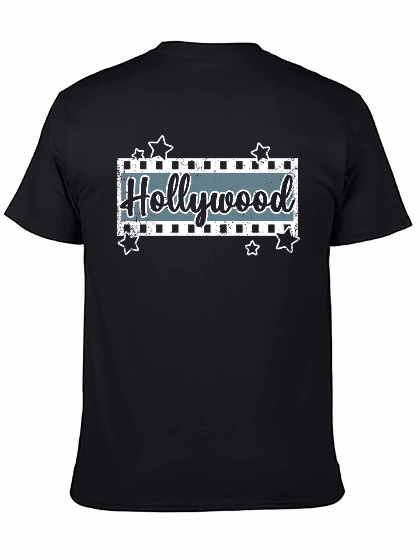 Hollywood Movie Stars Black T-Shirt