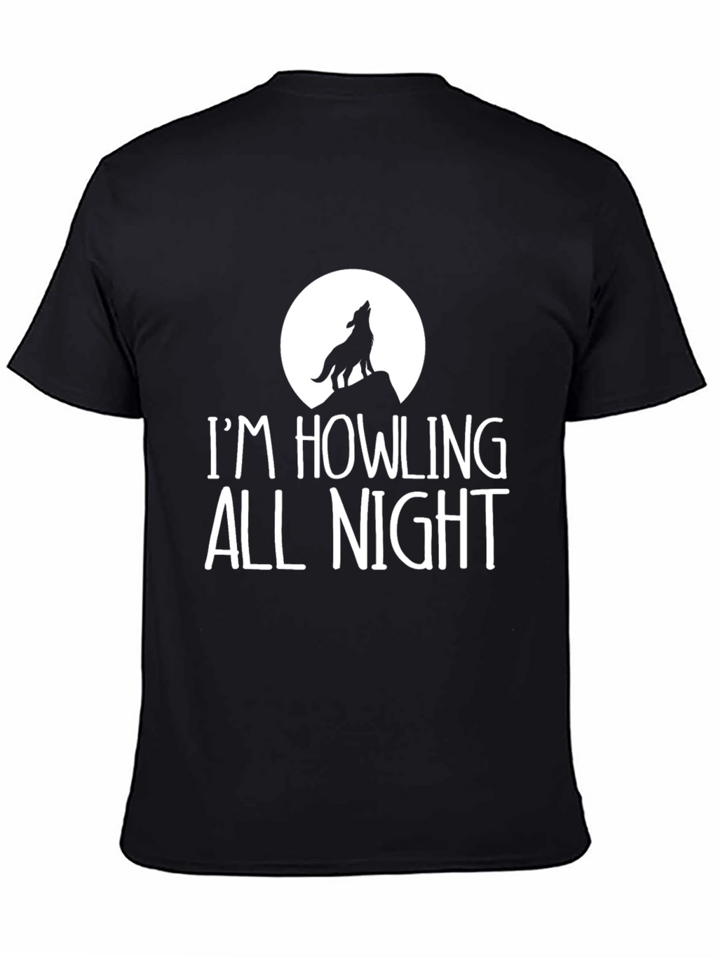 Howling All Night Graphic Tee - Black