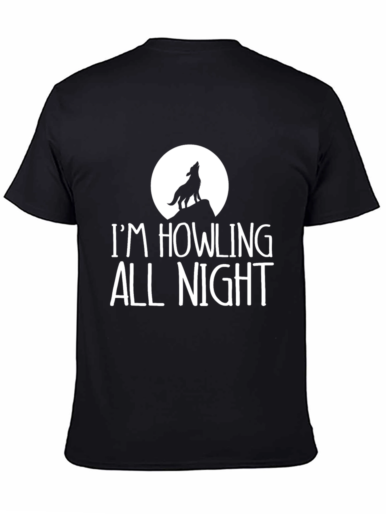 Howling All Night Graphic Tee - Black