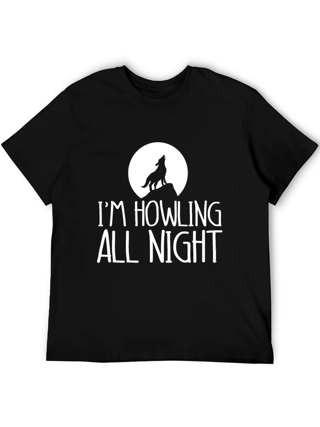 Howling All Night Graphic Tee - Black
