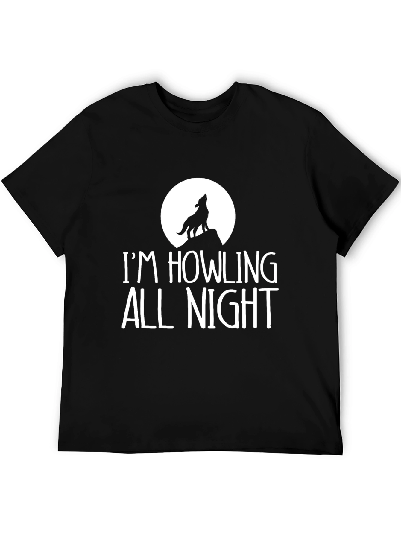 Howling All Night Graphic Tee - Black
