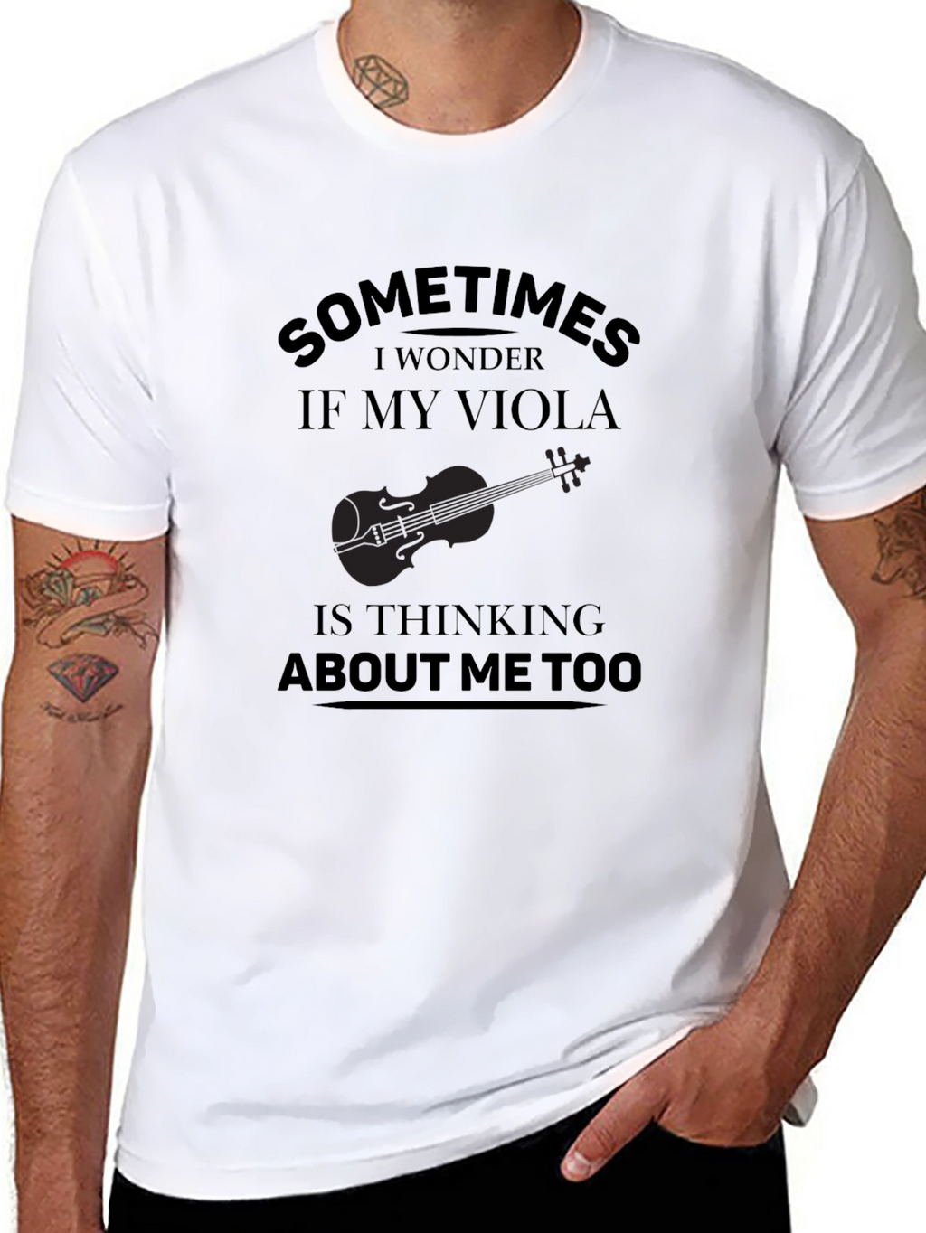Viola Player Humor T-Shirt - Sometimes I Wonder