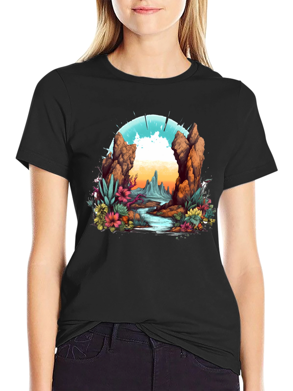 Desert Landscape Graphic Tee