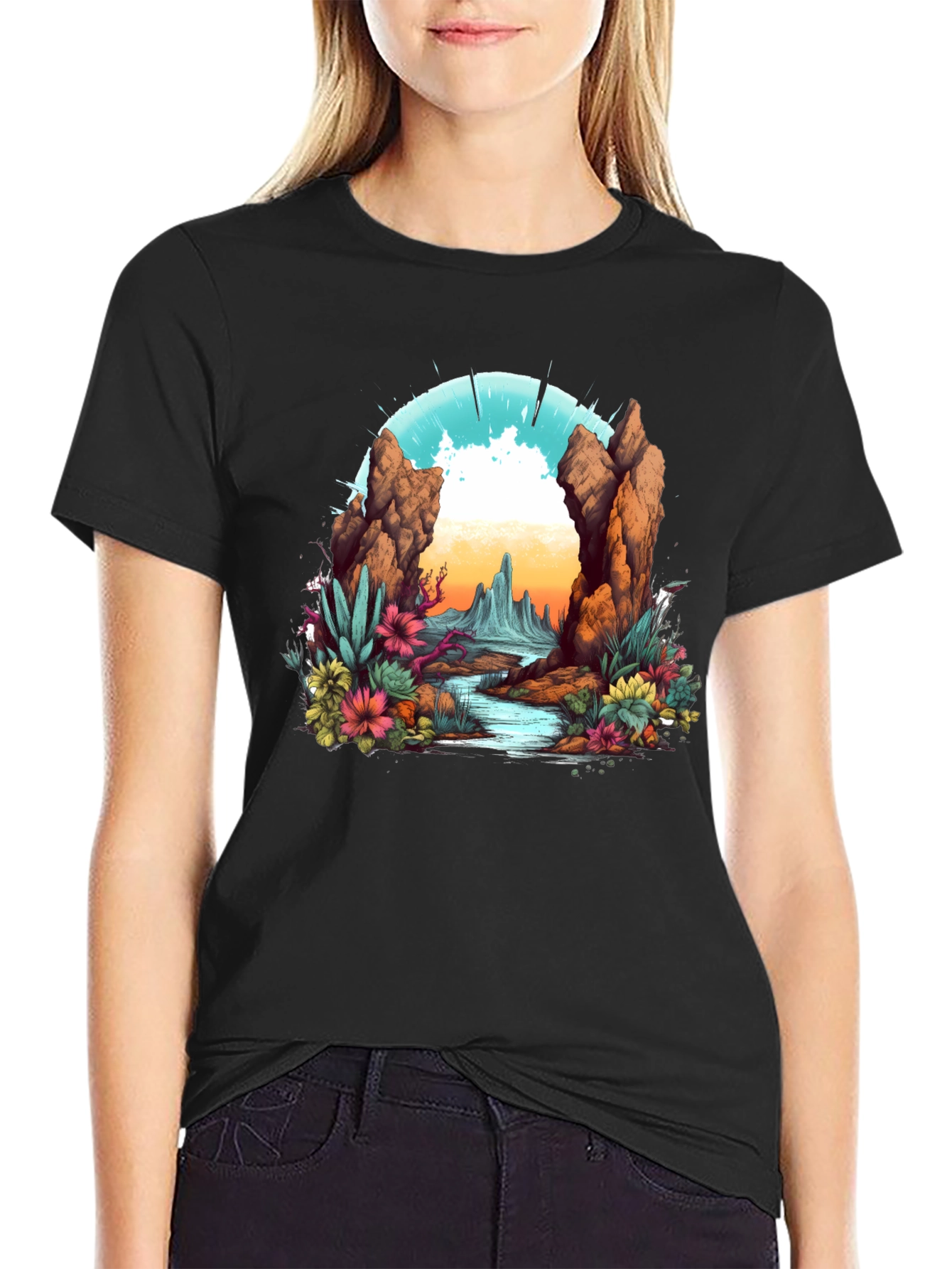 Desert Landscape Graphic Tee