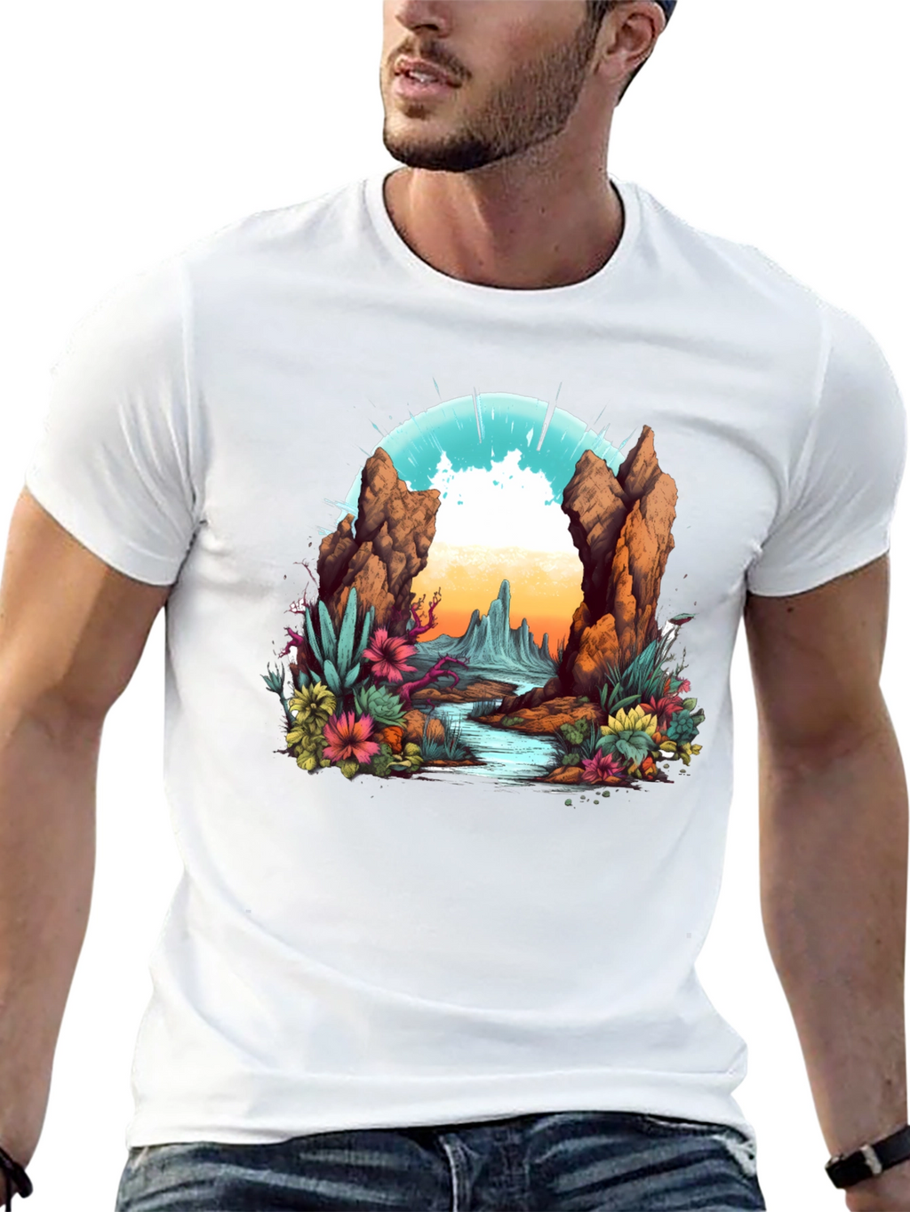 Desert Landscape Graphic Tee