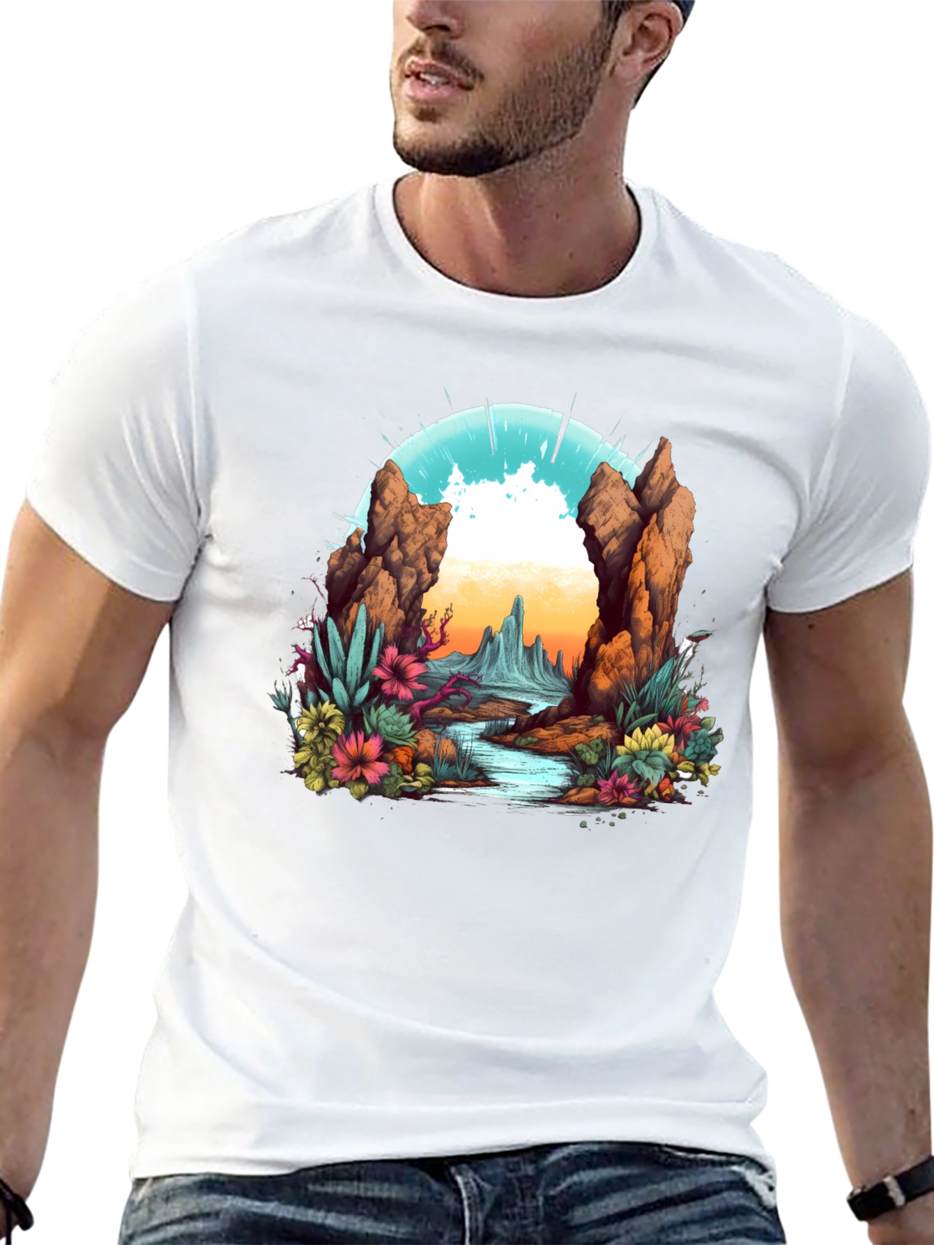 Desert Landscape Graphic Tee