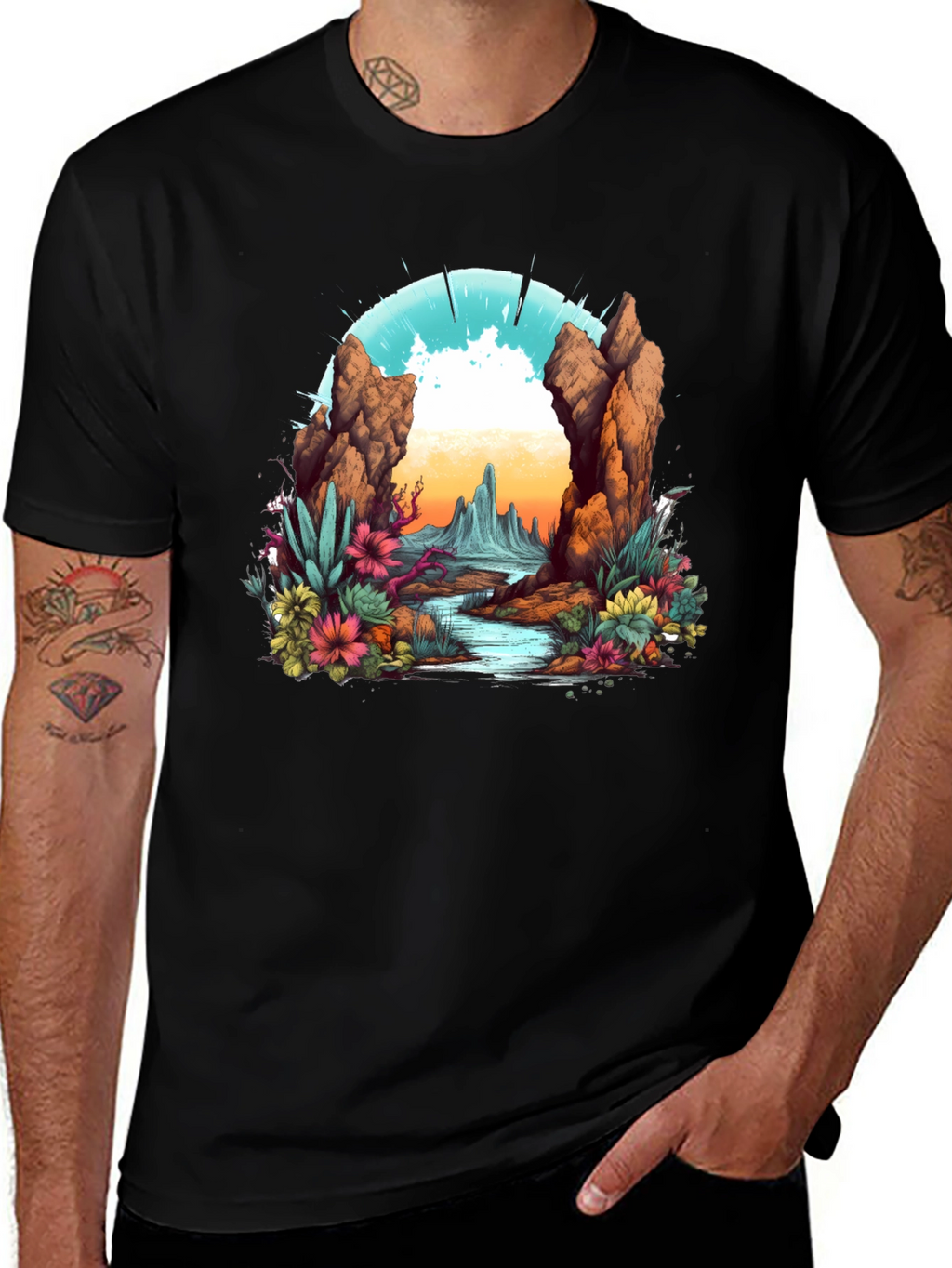 Desert Landscape Graphic Tee