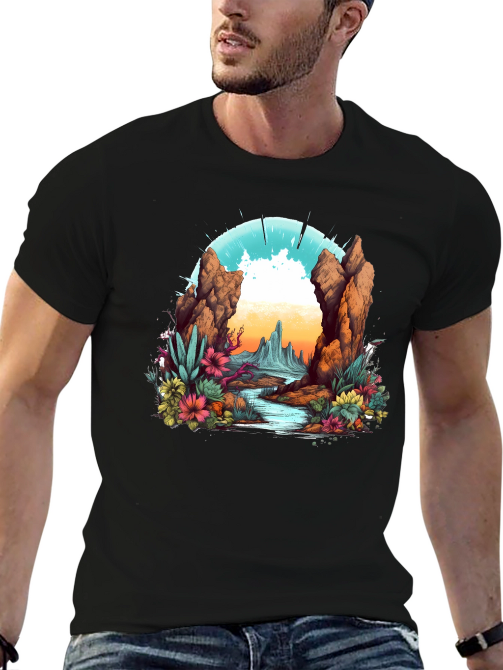 Desert Landscape Graphic Tee