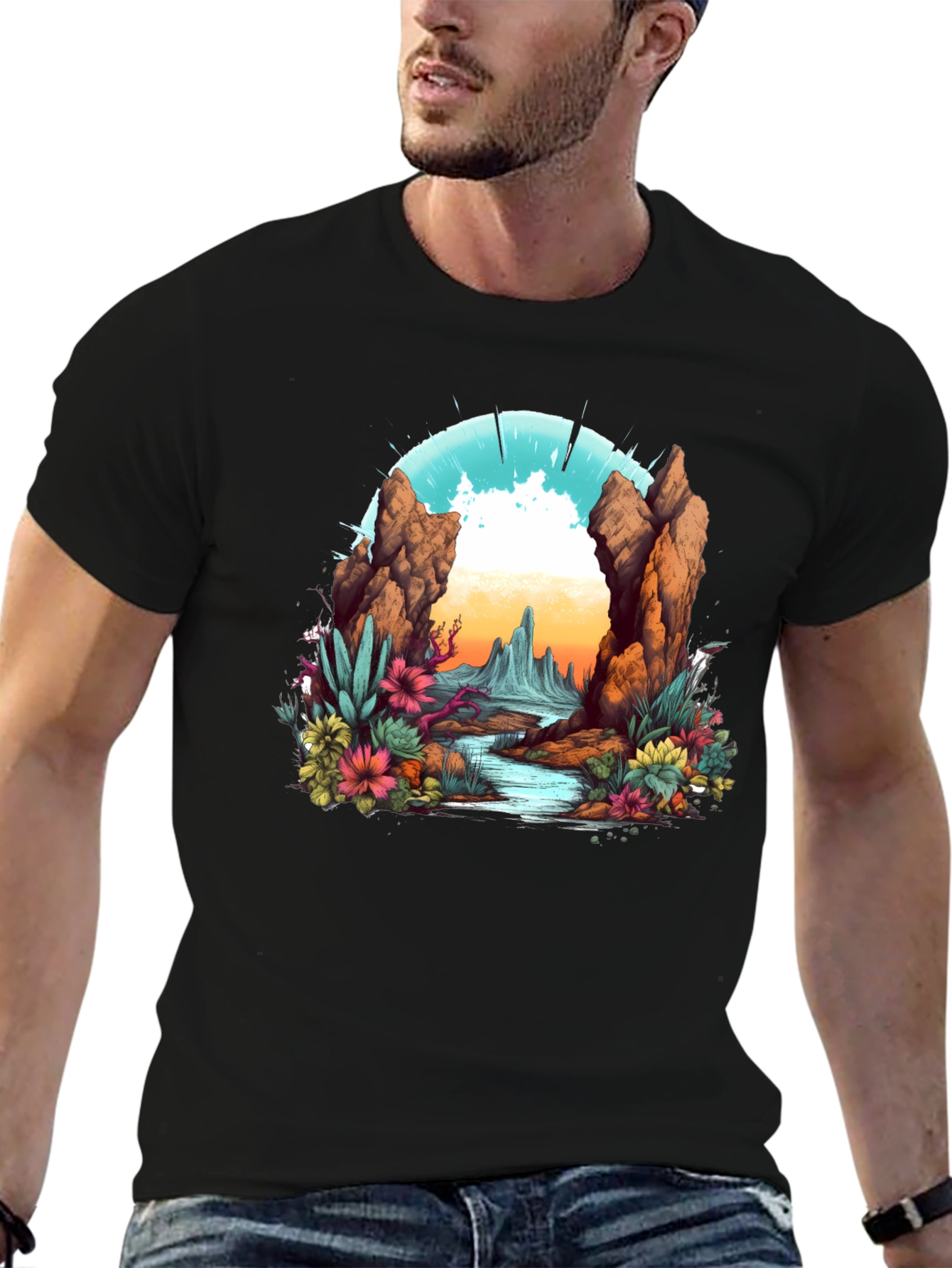 Desert Landscape Graphic Tee