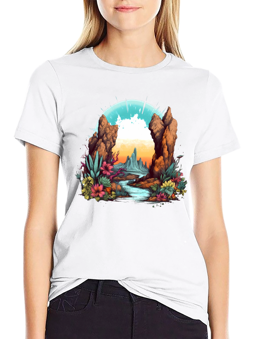 Desert Landscape Graphic Tee