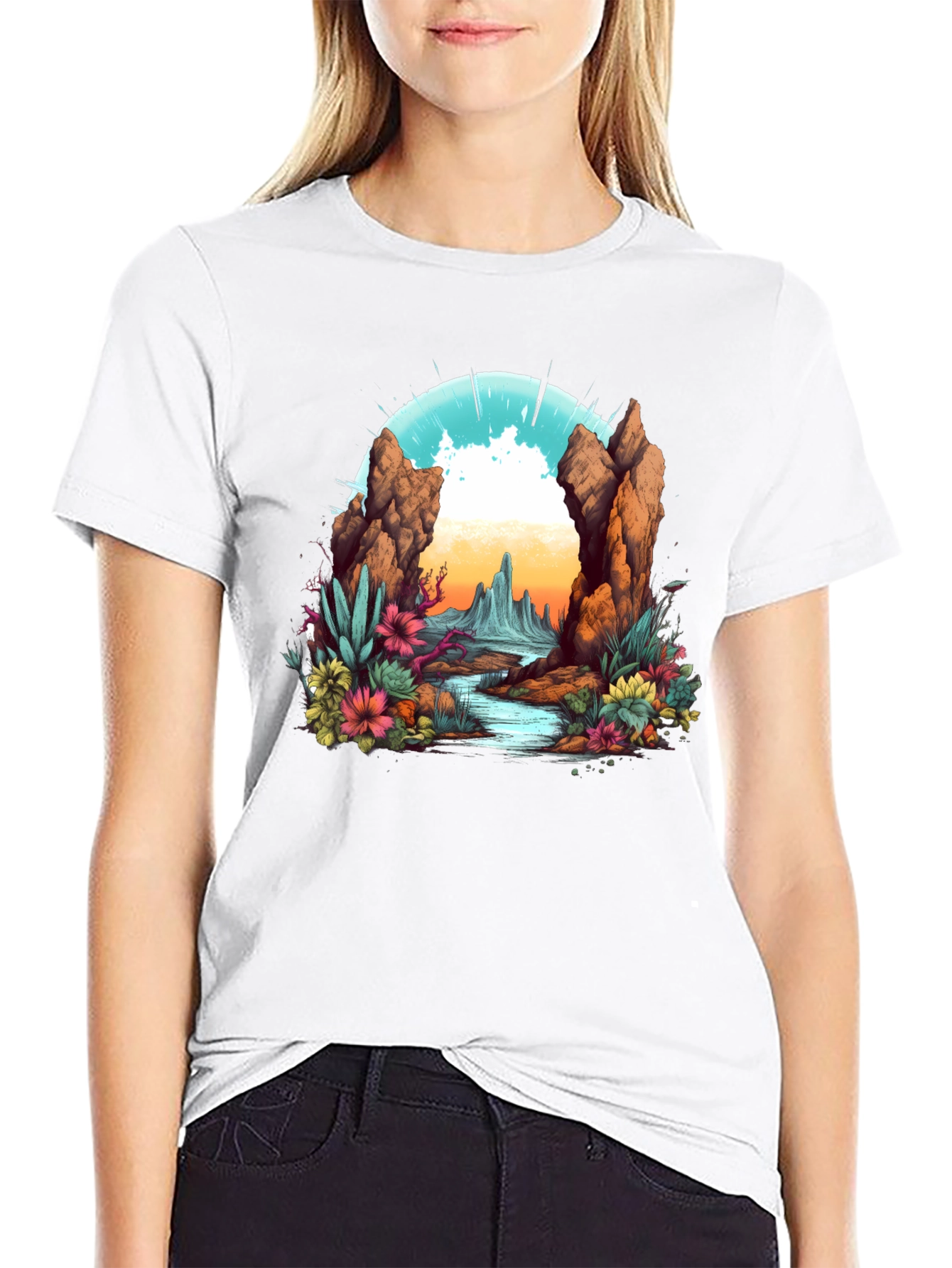 Desert Landscape Graphic Tee