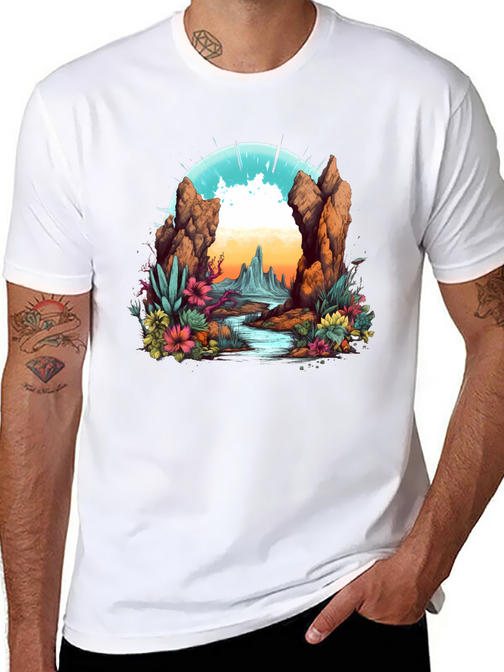 Desert Landscape Graphic Tee