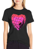 Heart Behind Bars Graphic T-Shirt