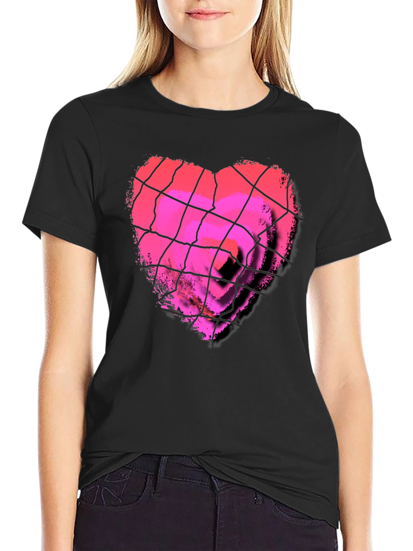 Heart Behind Bars Graphic T-Shirt