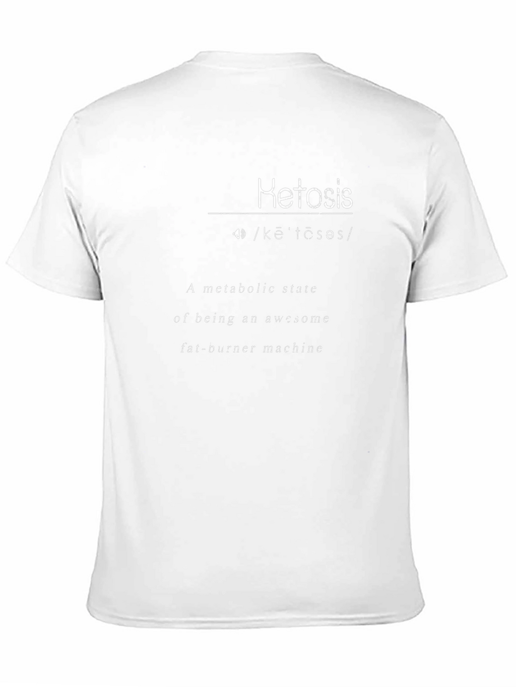 Ketosis Definition Black T-Shirt - Awesome Fat Burner