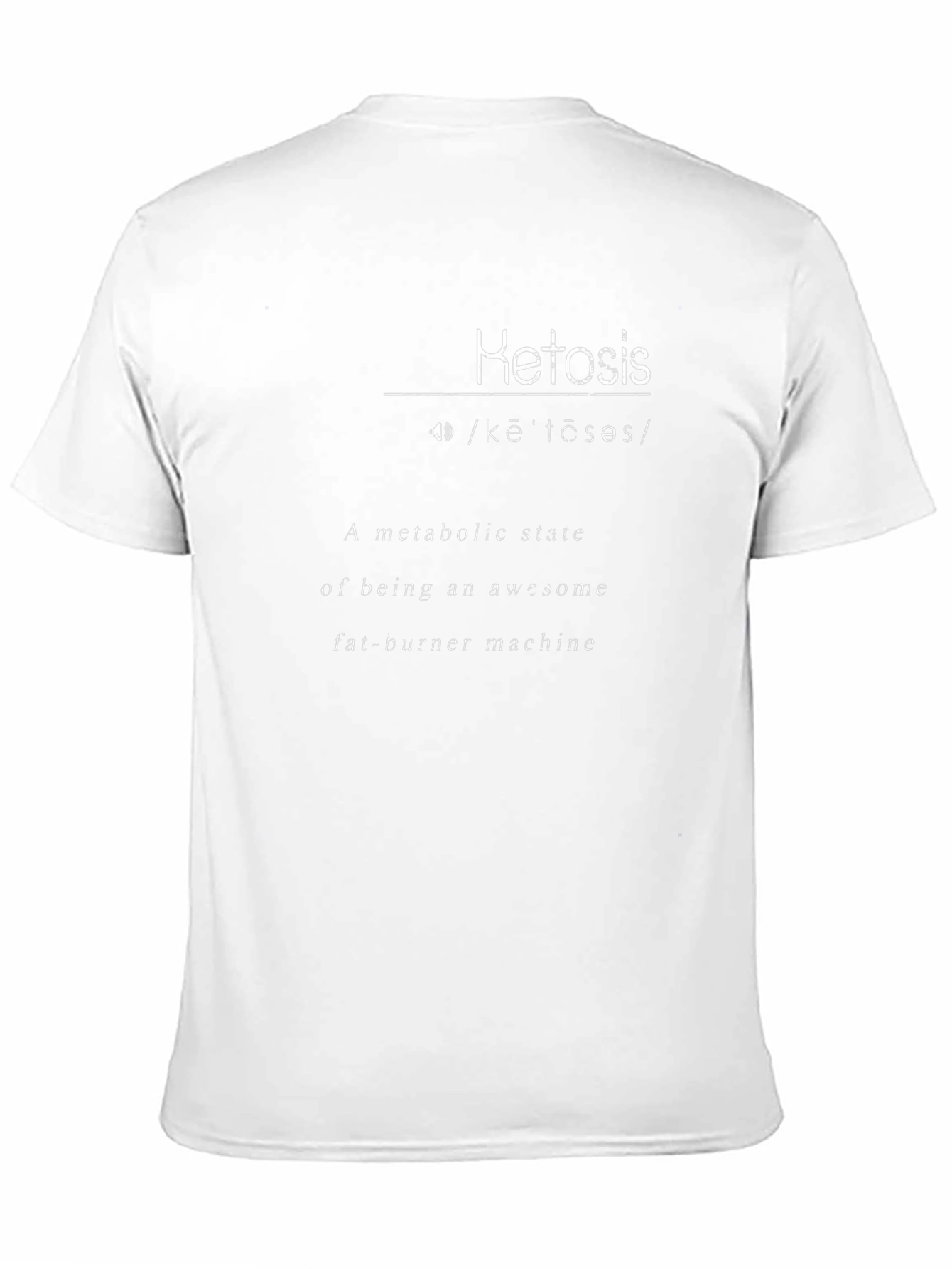 Ketosis Definition Black T-Shirt - Awesome Fat Burner