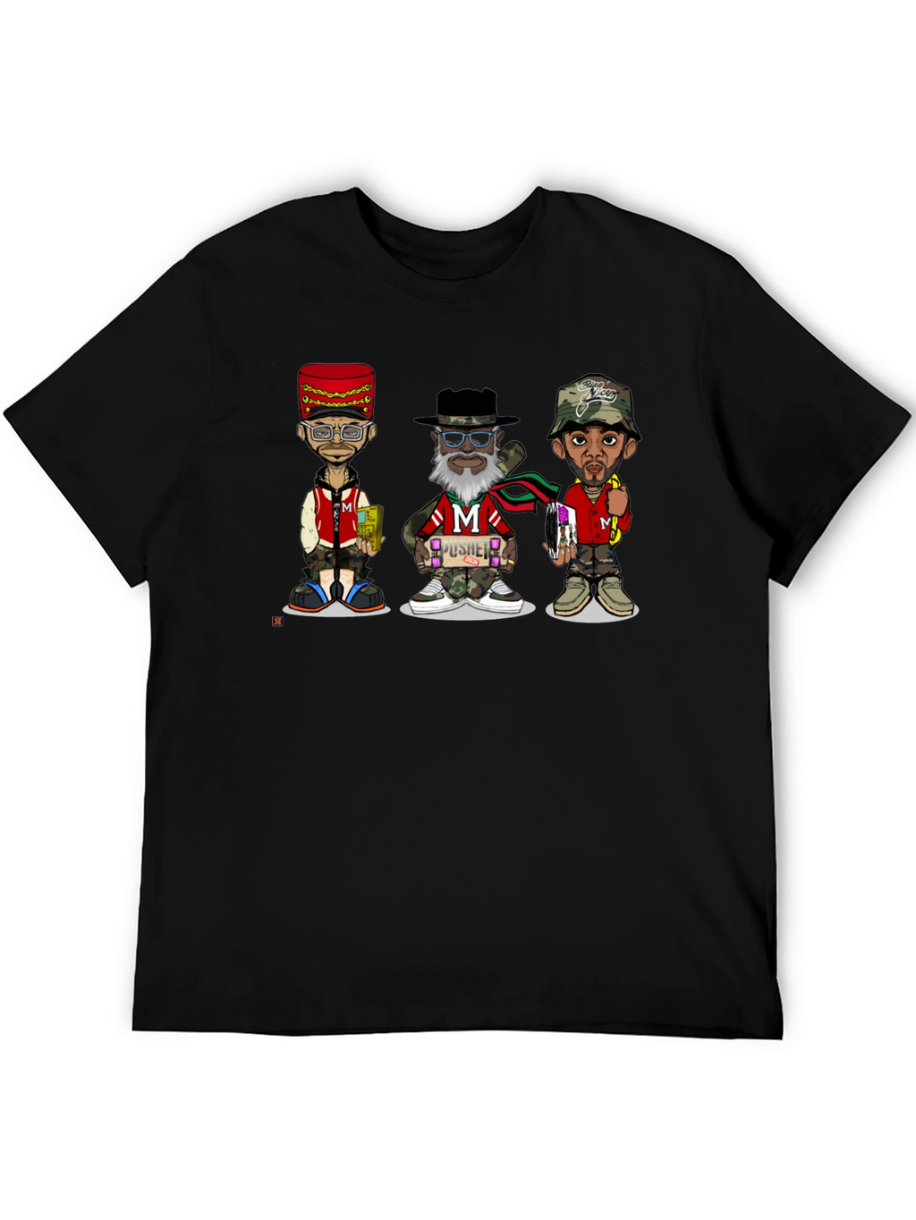 Stylish Cartoon Character Graphic T-Shirt