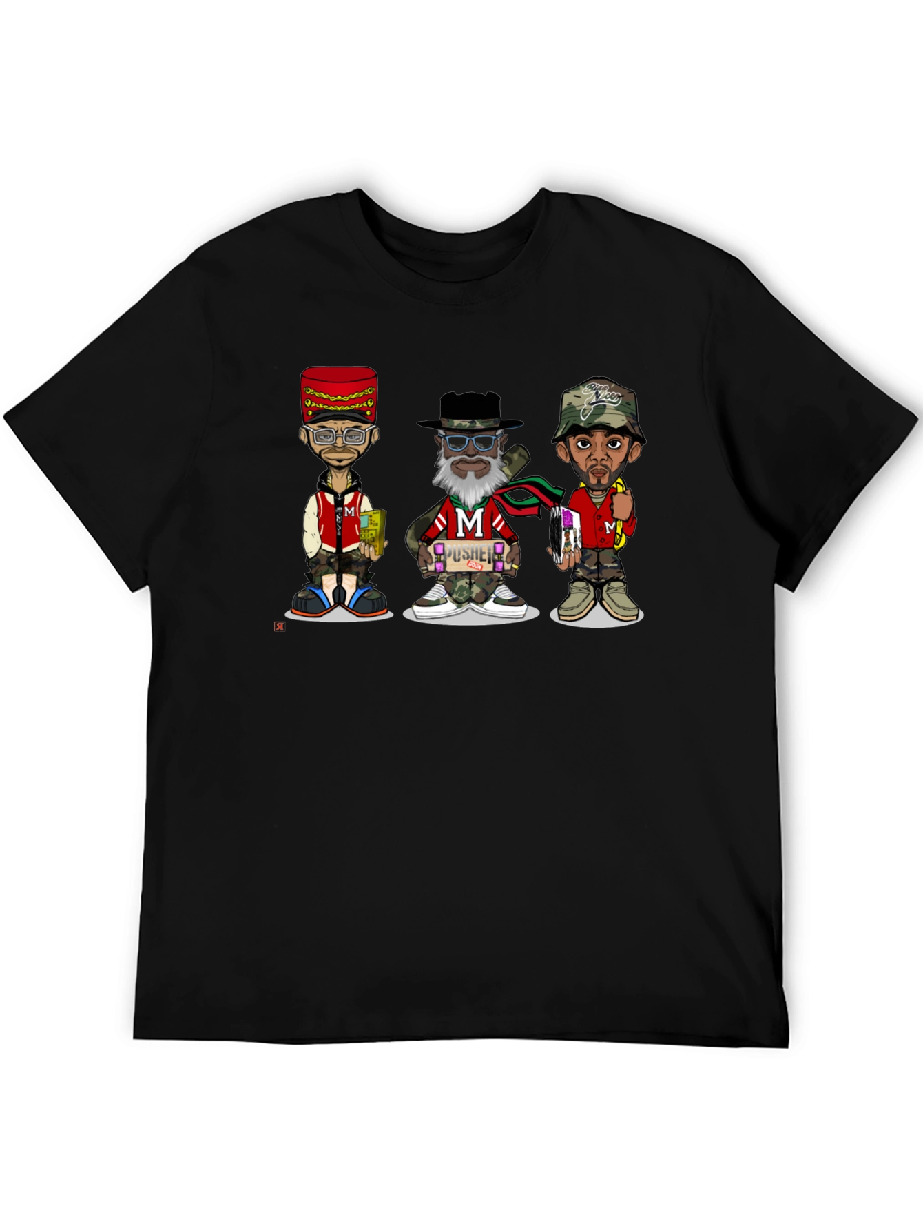 Stylish Cartoon Character Graphic T-Shirt