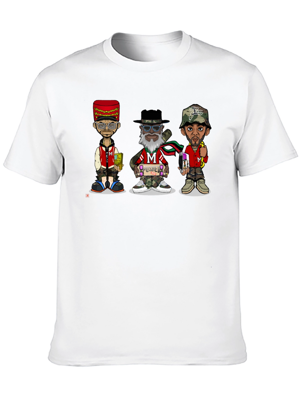 Stylish Cartoon Character Graphic T-Shirt
