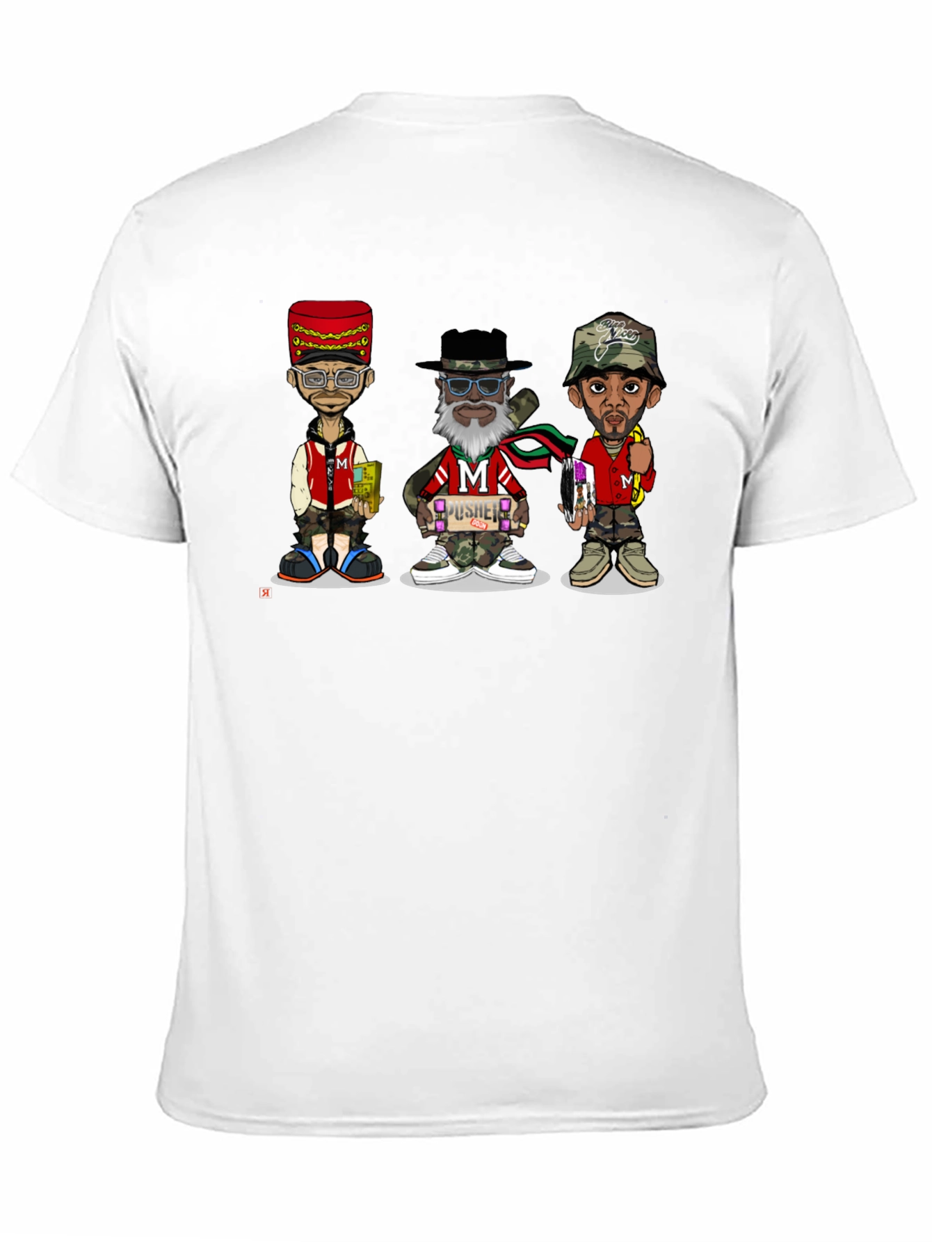 Stylish Cartoon Character Graphic T-Shirt