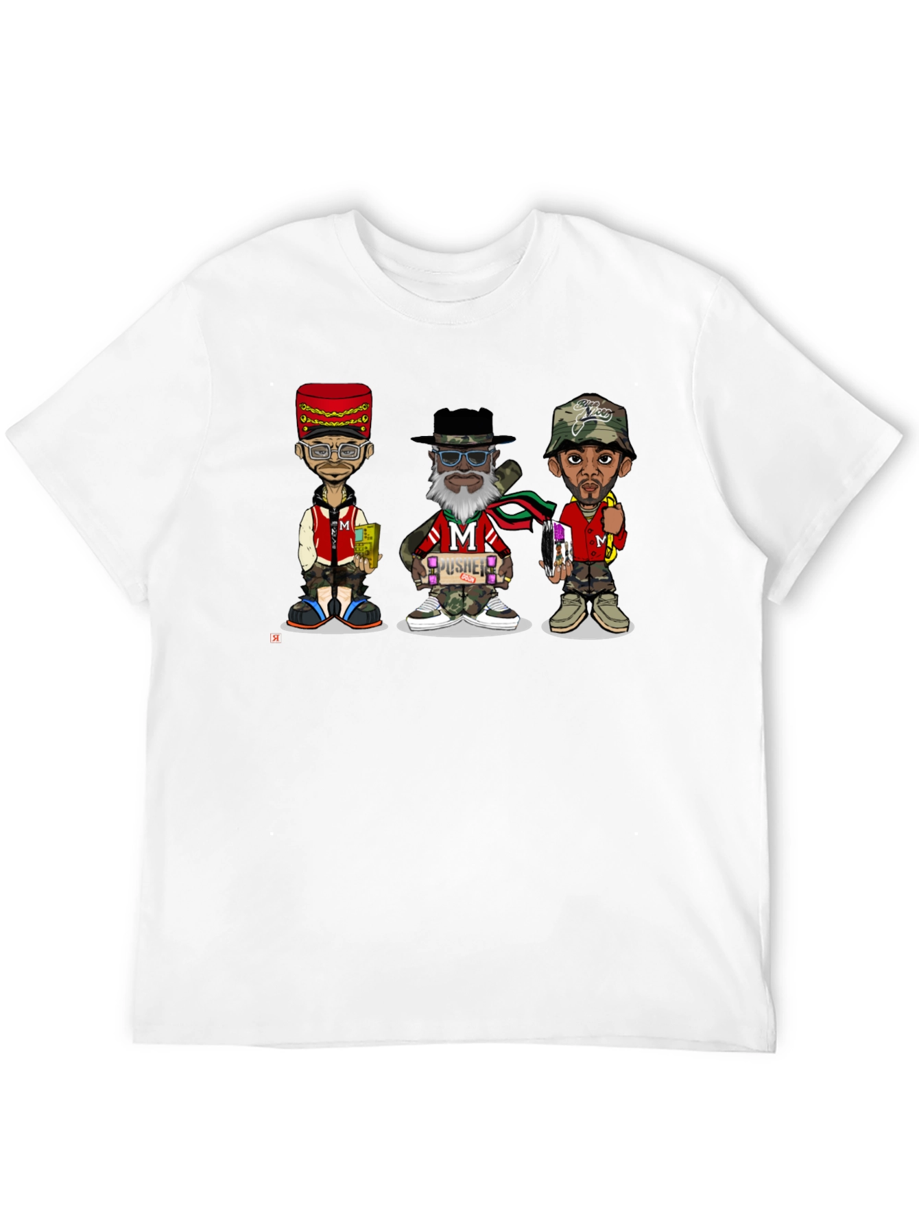 Stylish Cartoon Character Graphic T-Shirt