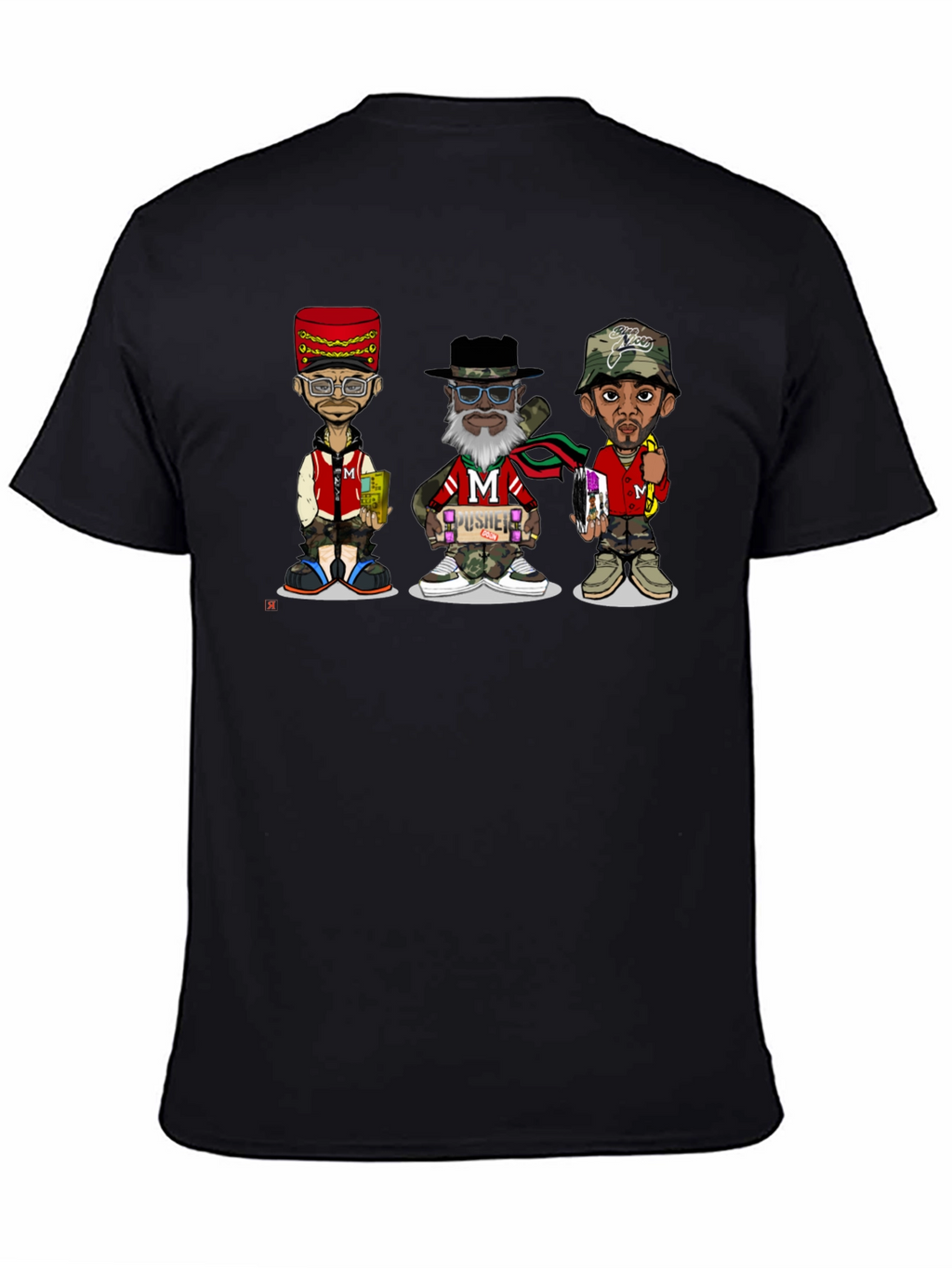 Stylish Cartoon Character Graphic T-Shirt